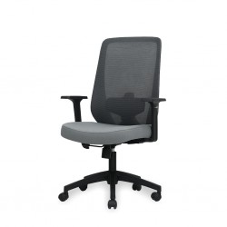 Drea Mid Back Office Chair Black & Grey