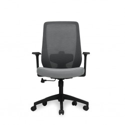 Drea Mid Back Office Chair Black & Grey