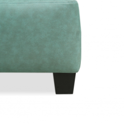 Comfy Sofa Corner Vegan Leather in Mint Col Fab