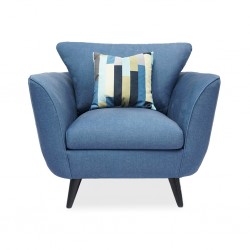 Kazaar 1 Seater Fabric Denim Col