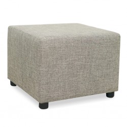 Picasso Ottoman in Plain L.Grey Fabric