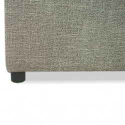 Picasso Ottoman in Plain L.Grey Fabric