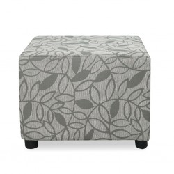 Picasso Ottoman in Pattern L.Grey Fabric