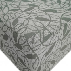 Picasso Ottoman in Pattern L.Grey Fabric