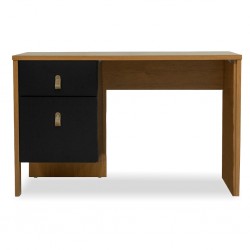 Valencia Desk Table Almond Clean/Black Matte Color