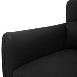 Taglia Sofa Corner Black Vegan Leather