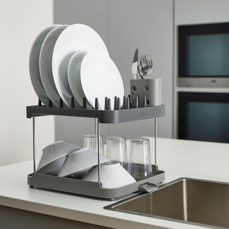Joseph Joseph Duo 85150JJ 2Tier Dish Rack Grey"O"