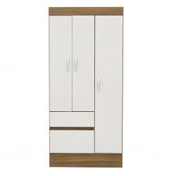 Wind Wardrobe 3 Doors Almond/Off White