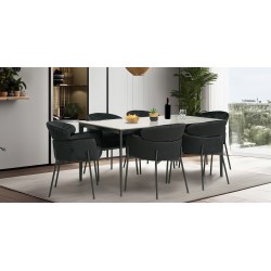 Modern Table and 6 Chairs