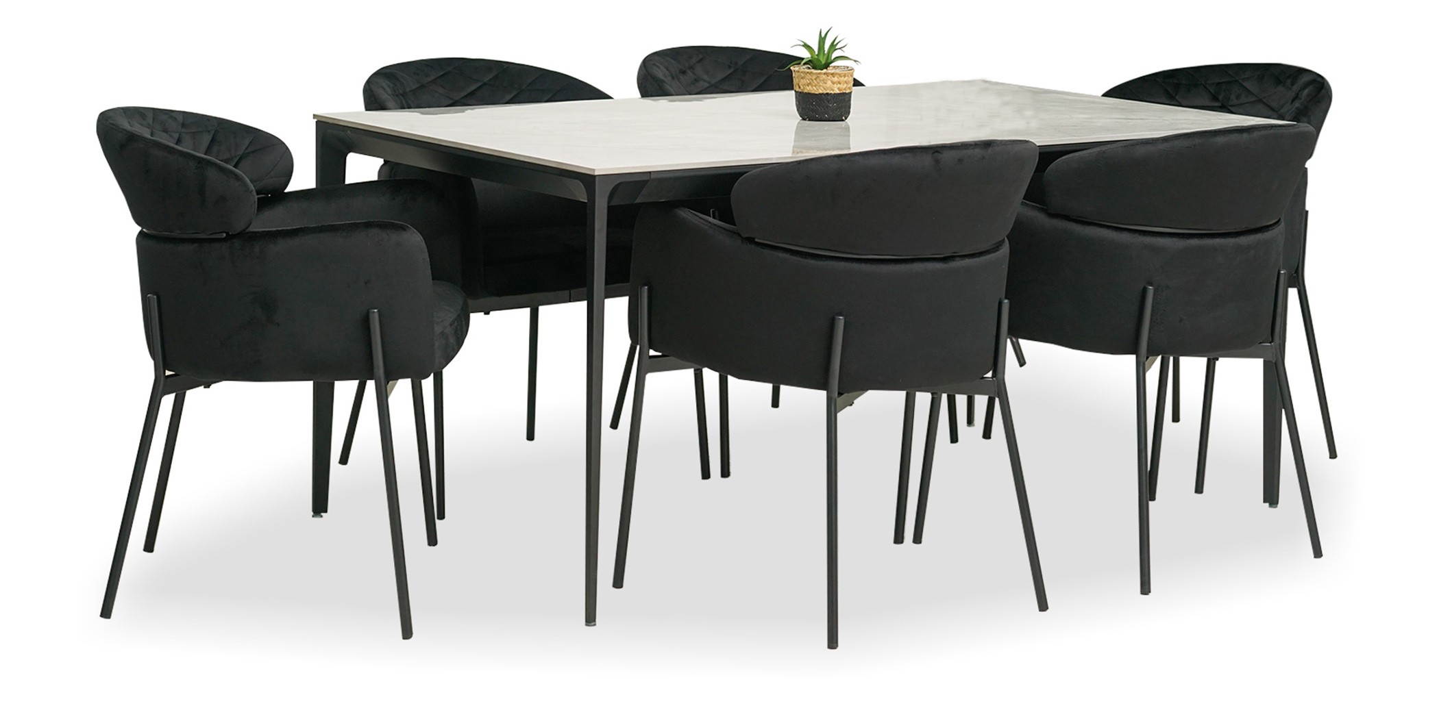 Modern Table and 6 Chairs