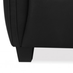 Taglia Sofa Corner Black Vegan Leather