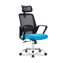 Stellar Malawi High Back Office Chair Black & Blue