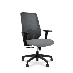 Drea Mid Back Office Chair Black & Grey
