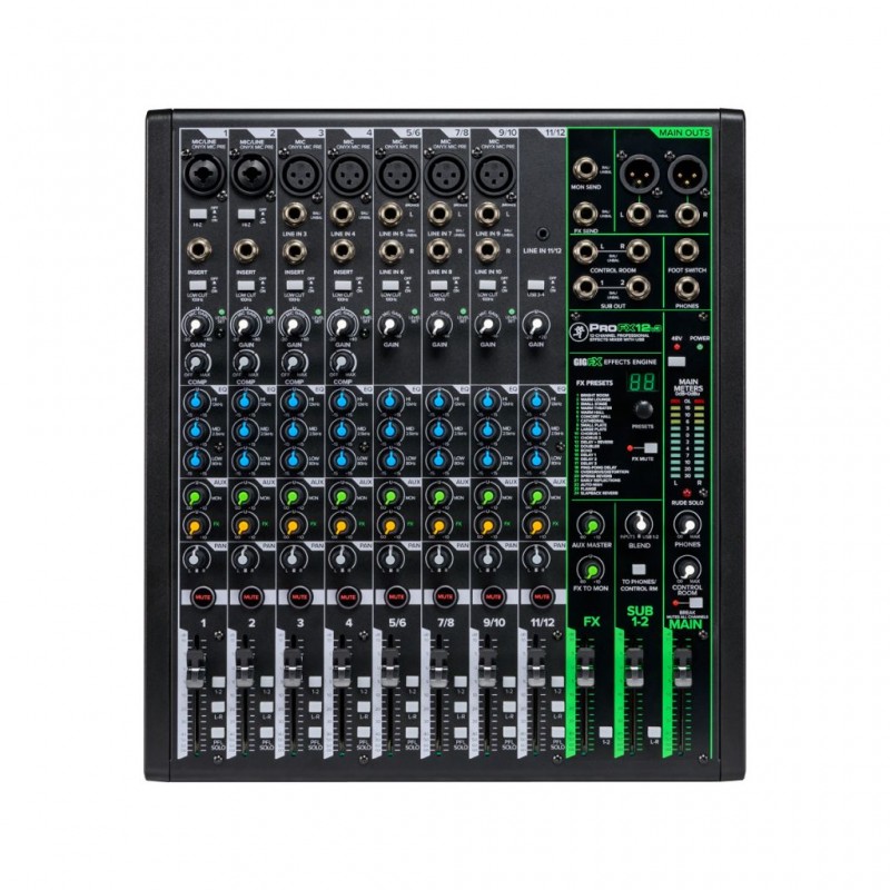 Mackie 2051301-01 Profx12V3 12-Channel Mixer Effects Professional With Usb Eu