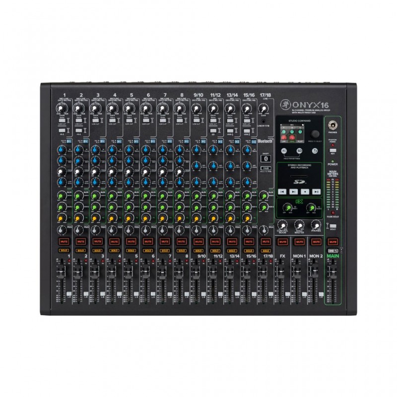 Mackie 2051992-01 Onyx16 16-Channel Mixer Analog Premium With Multi-Track Eu Mackie 2051992-01 Onyx16 16-Channel Mixer Analog Premium With Multi-Track Eu