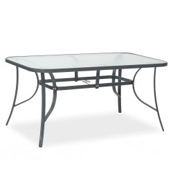 Coastline Rectangle Glass Table