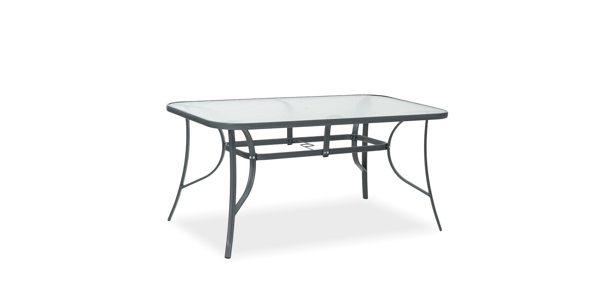 Coastline rectangle glass table