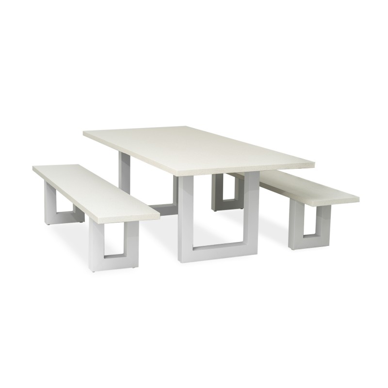 Switch Table & 2 Benches Terrazzo