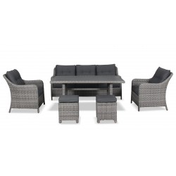Avila Table, 3 Seaters, 2 Stools & 2 Single Chairs