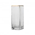 Vase Glass 8x8x25cm