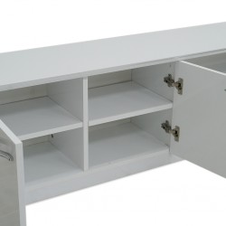 Monaco Low TV Cabinet White High Gloss