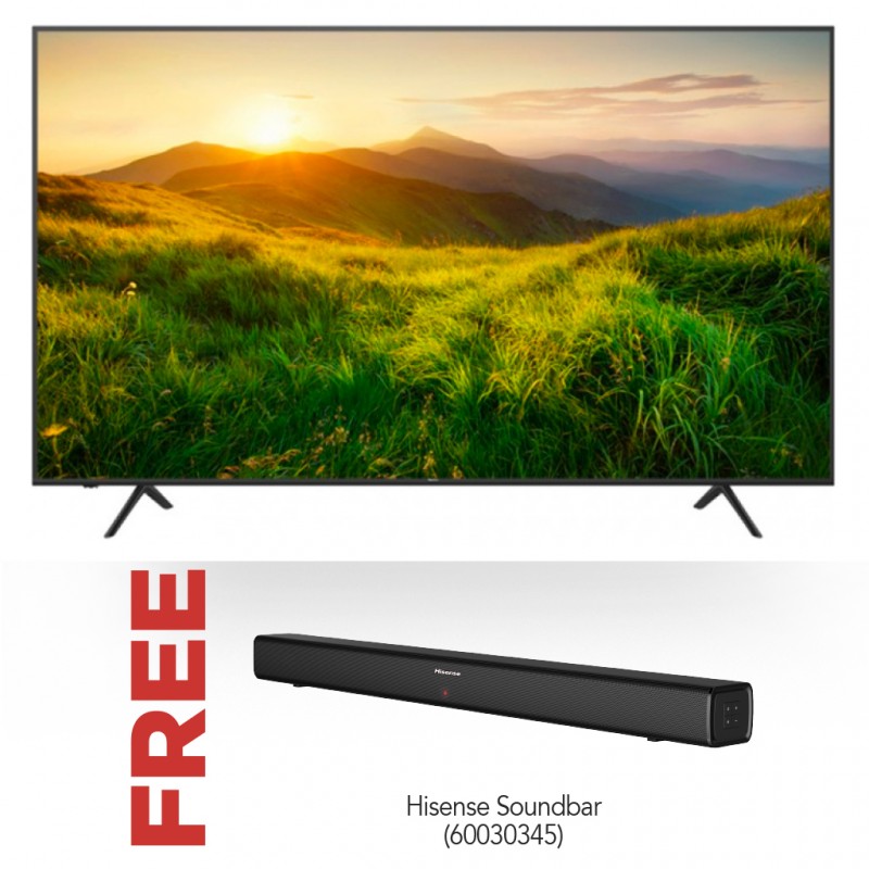 Hisense 75A6H 75'' 4K Smart TV & Free Hisense Soundbar