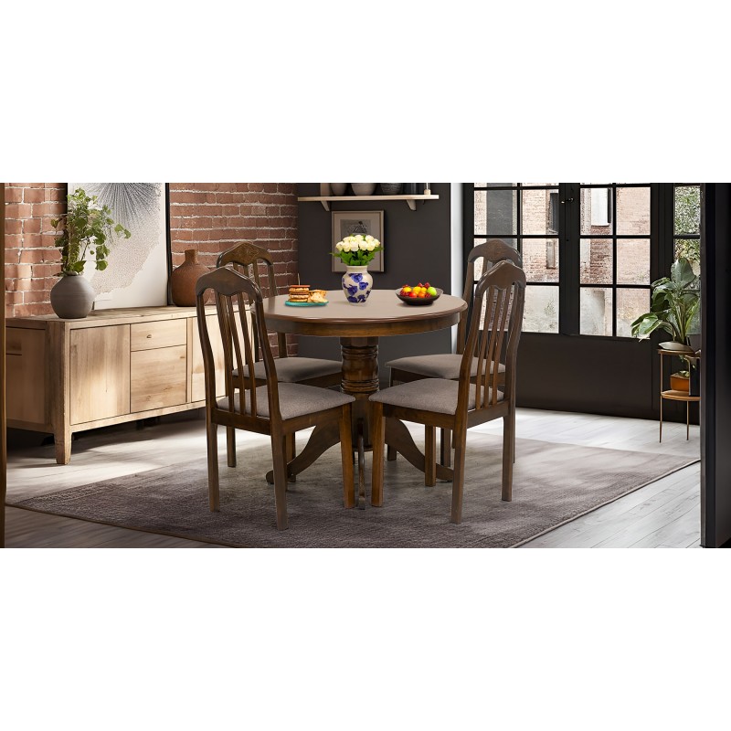 Beviana Round Table and 4 Chairs