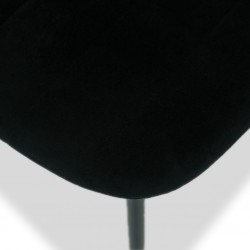 Apollo Dining Chair Black Velvet