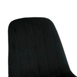 Apollo Dining Chair Black Velvet