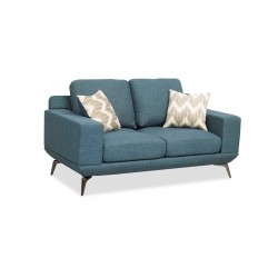 Dakota Sofa 3+2 in Blue Col Fab
