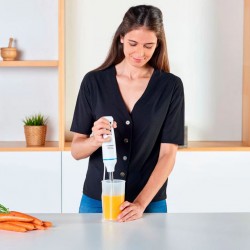 Taurus Robot 750 Easy Plus Inox 750W Hand Blender With Chopper jar, Whisk & Measuring Cup- 916402000