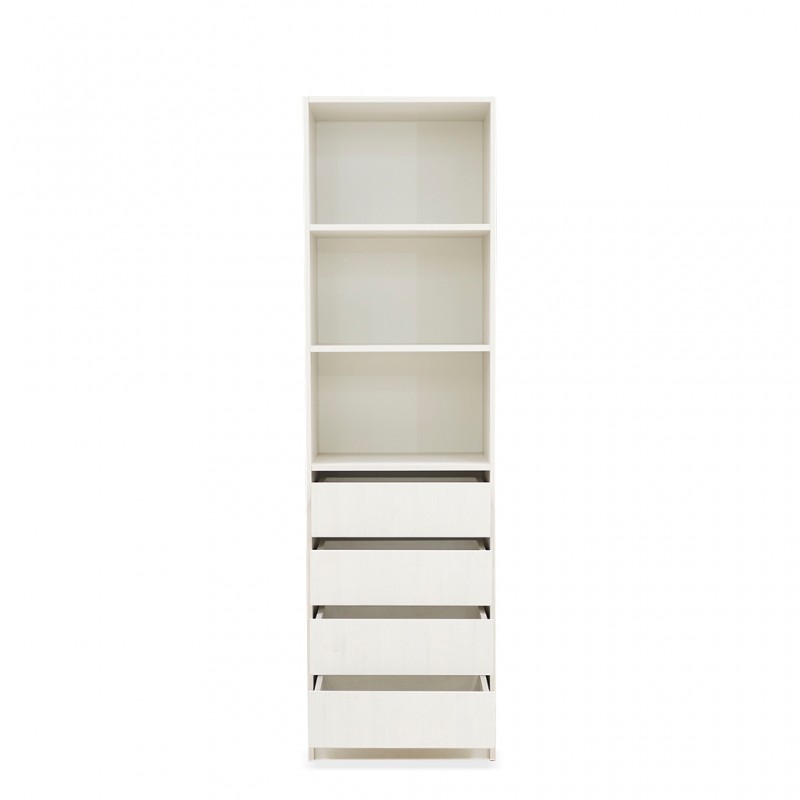 Buit In Closet With Shelves & 4 Drawers 600