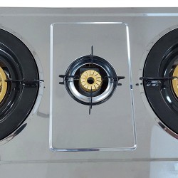 Mistral MGC9328 Stainless Steel 3 Burner Gas Cooker