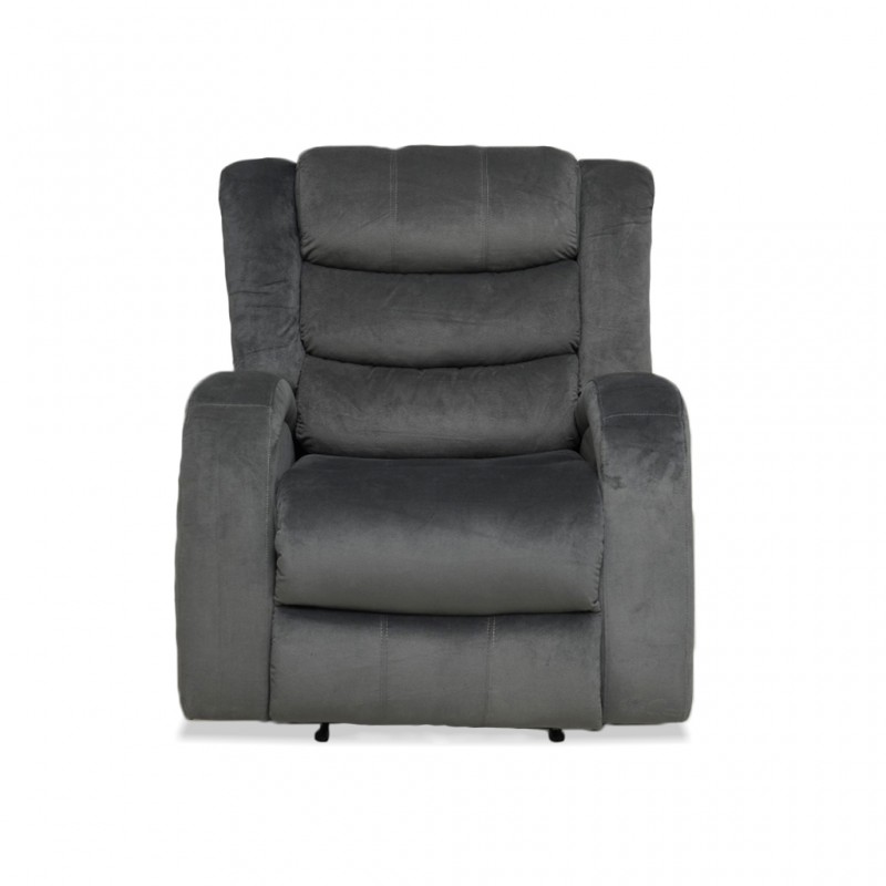 Santarelli Single Recliner in Grey Col Fab Santarelli Single Recliner in Grey Col Fab