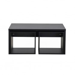 Toscana Coffee Table Black + 2 Side Table
