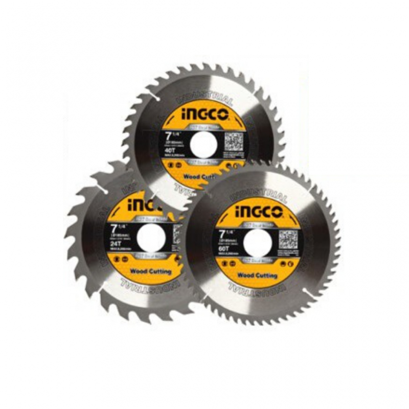 Ingco Tsb51852153 Tct Saw Blades Set (3Pcs/Set) Ingco Tsb51852153 Tct Saw Blades Set (3Pcs/Set)