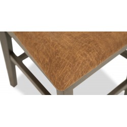 Marcella High Table And 4 High Chairs Rubber Wood Veneer