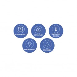 Westinghouse WKTOWY09WH White 9L Toaster Oven