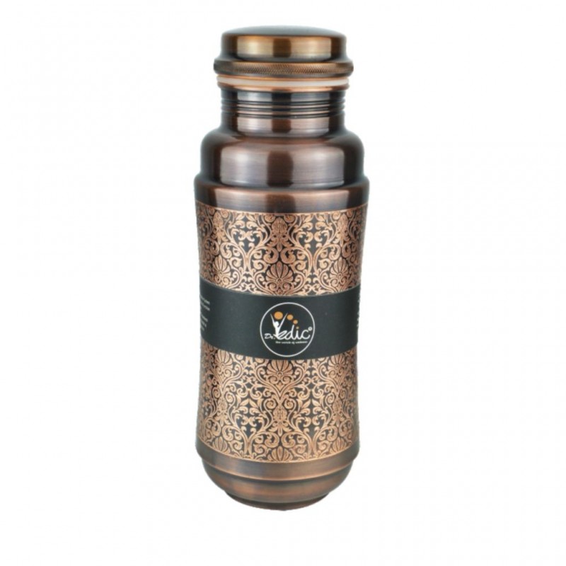 Dr Vedic DRV057 Antique Carving 1300ml Jumbo Copper Bottle "O" Dr Vedic DRV057 Antique Carving 1300ml Jumbo Copper Bottle "O"