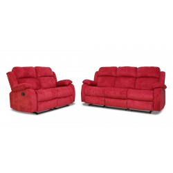 Sabella Recliner 3+2 Fabric Cranberry