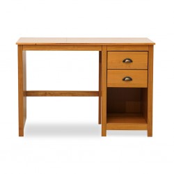 Topazio Desk With 2 Drawers Freijo/Solid Wood