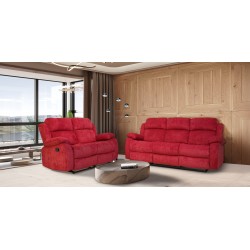 Sabella Recliner 3+2 Fabric Cranberry