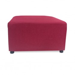 Tola Corner LHF Chaise+2S Armless+Otto Fab Red