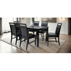 Gessica Table and 6 Chairs Wenge Rubberwood