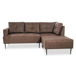 Harmony Corner RHF Chaise + LHF 2 Str + Otto Fabric D.Brown