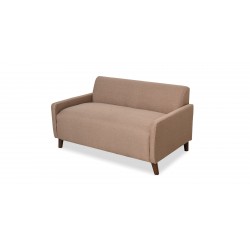 Asana Sofa 3+2+Armless Chair Brown Fabric