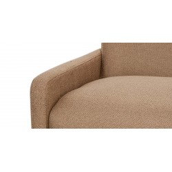 Asana Sofa 3+2+Armless Chair Brown Fabric
