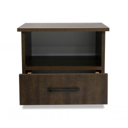 Colton Night Table MDF Brown Flame