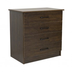 Colton Chest Of Drawers MDF Brown Flame