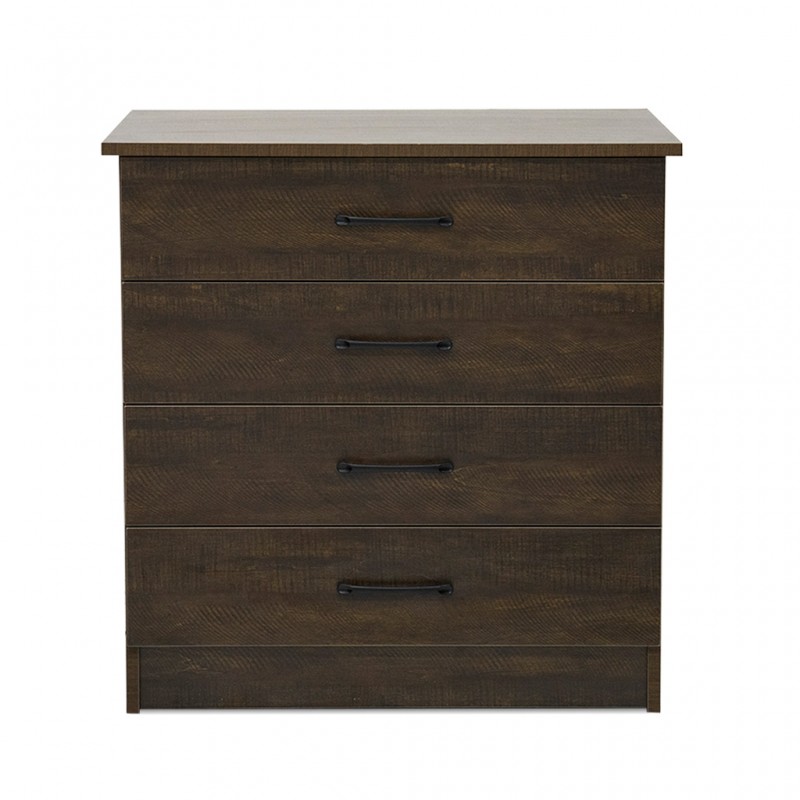 Colton Chest Of Drawers MDF Brown Flame